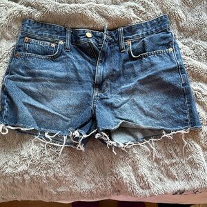 Madewell Relaxed Denim Shorts- Mid rise- Size 28